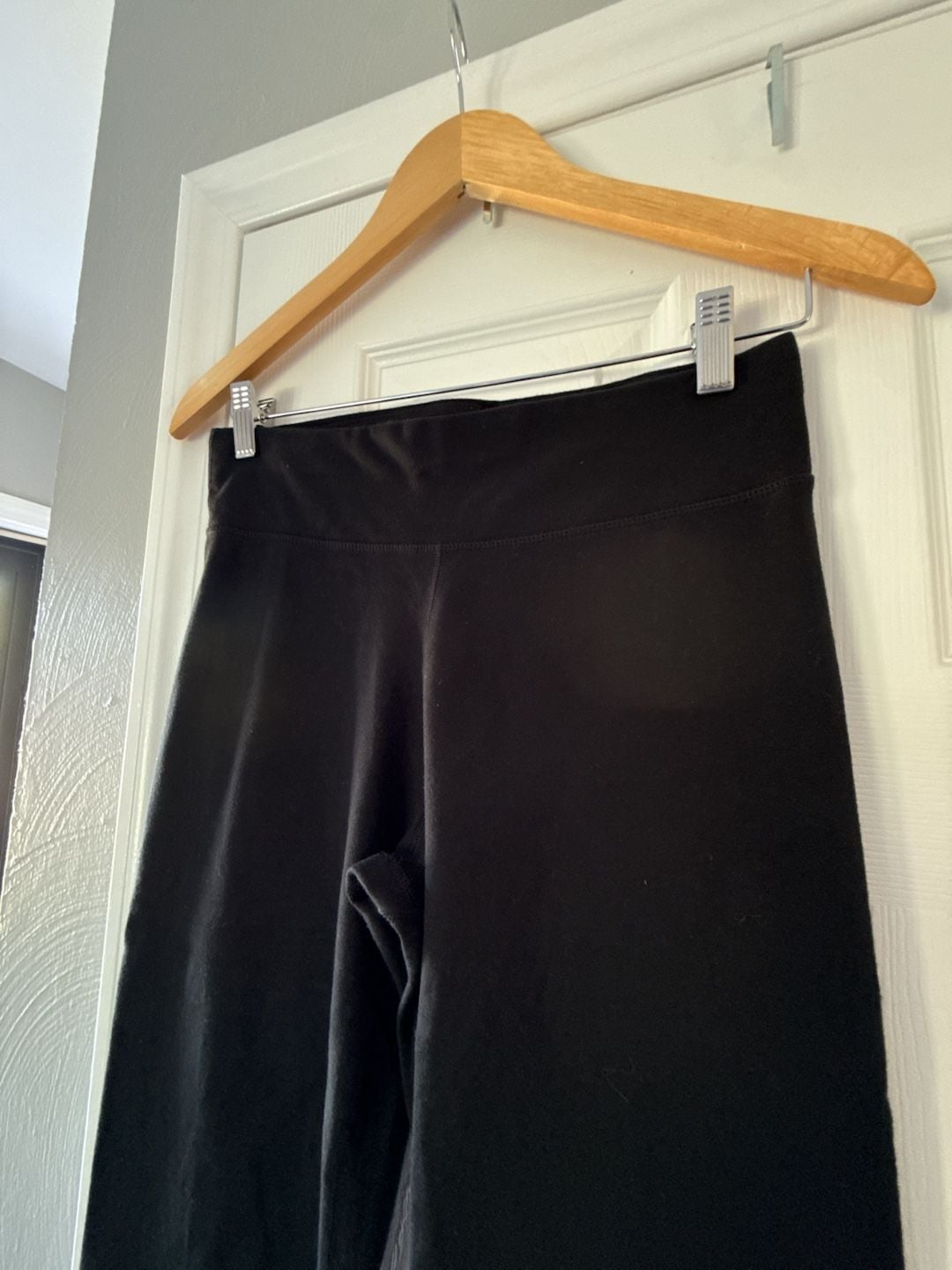 Pact Flare Pants Size M Black Organic Cotton Yoga 3