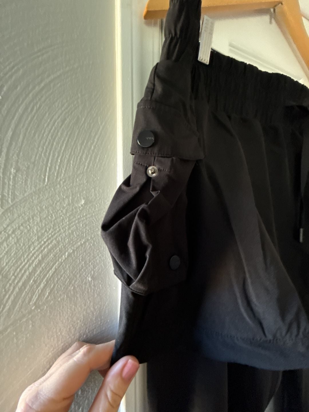 POPFLEX Hiking Sklegging Size 1X Black Cargo Skirt Leggings 2