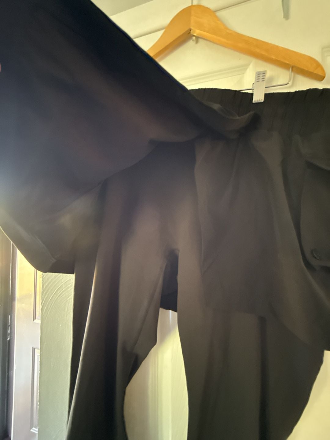 POPFLEX Hiking Sklegging Size 1X Black Cargo Skirt Leggings 4