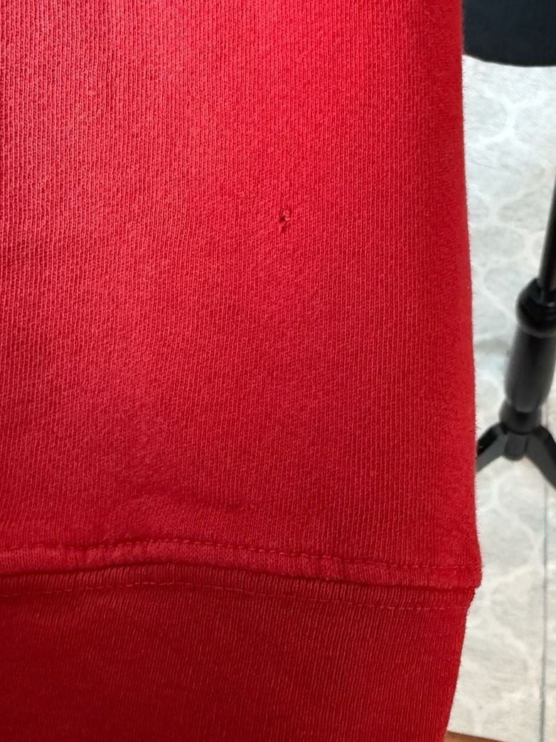 Daydreamer Distressed Athletic Dept Hockey Club Sweatshirt Red 12