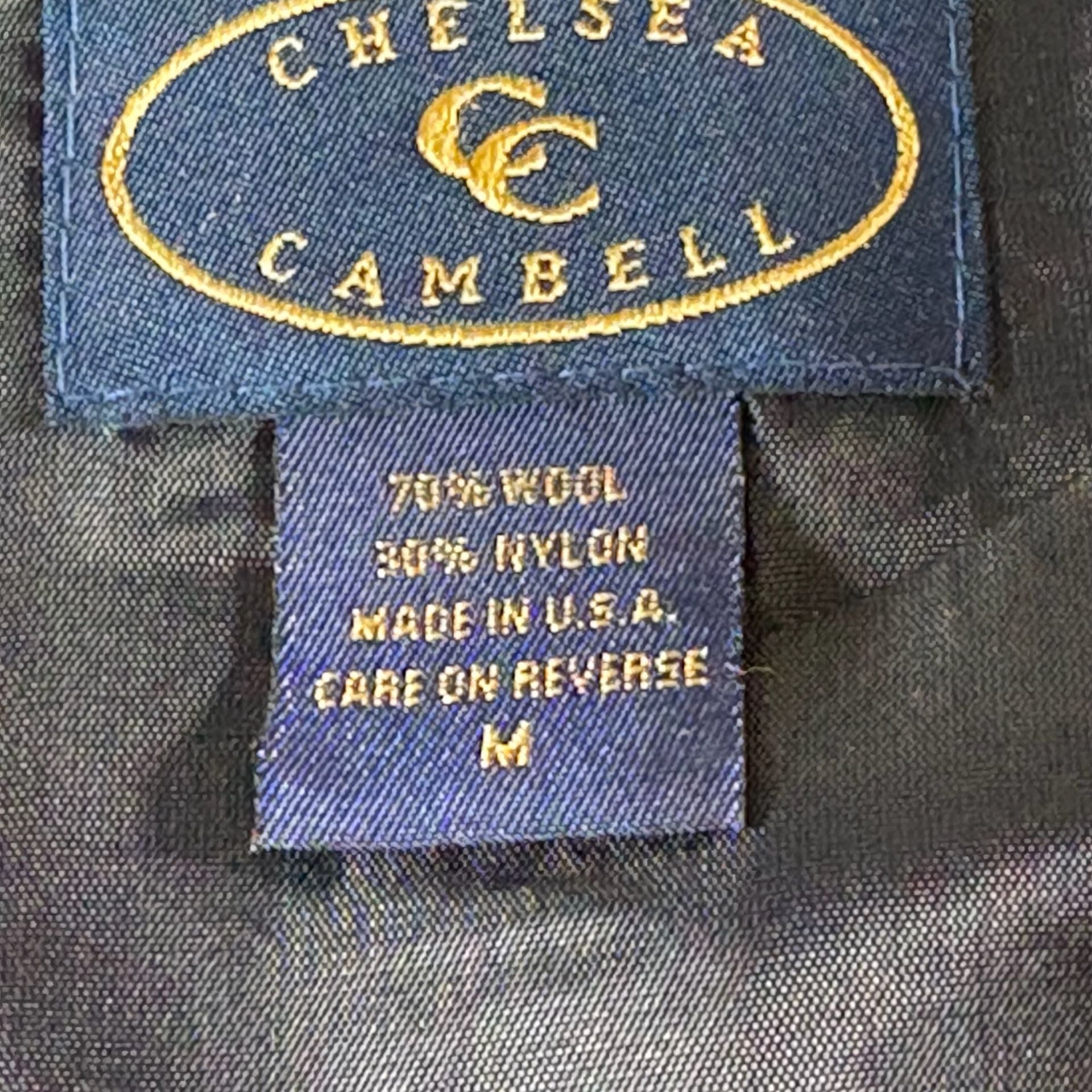 Chelsea Campbell Plaid Vest Size M Green Black Tartan Wool Button Front 4