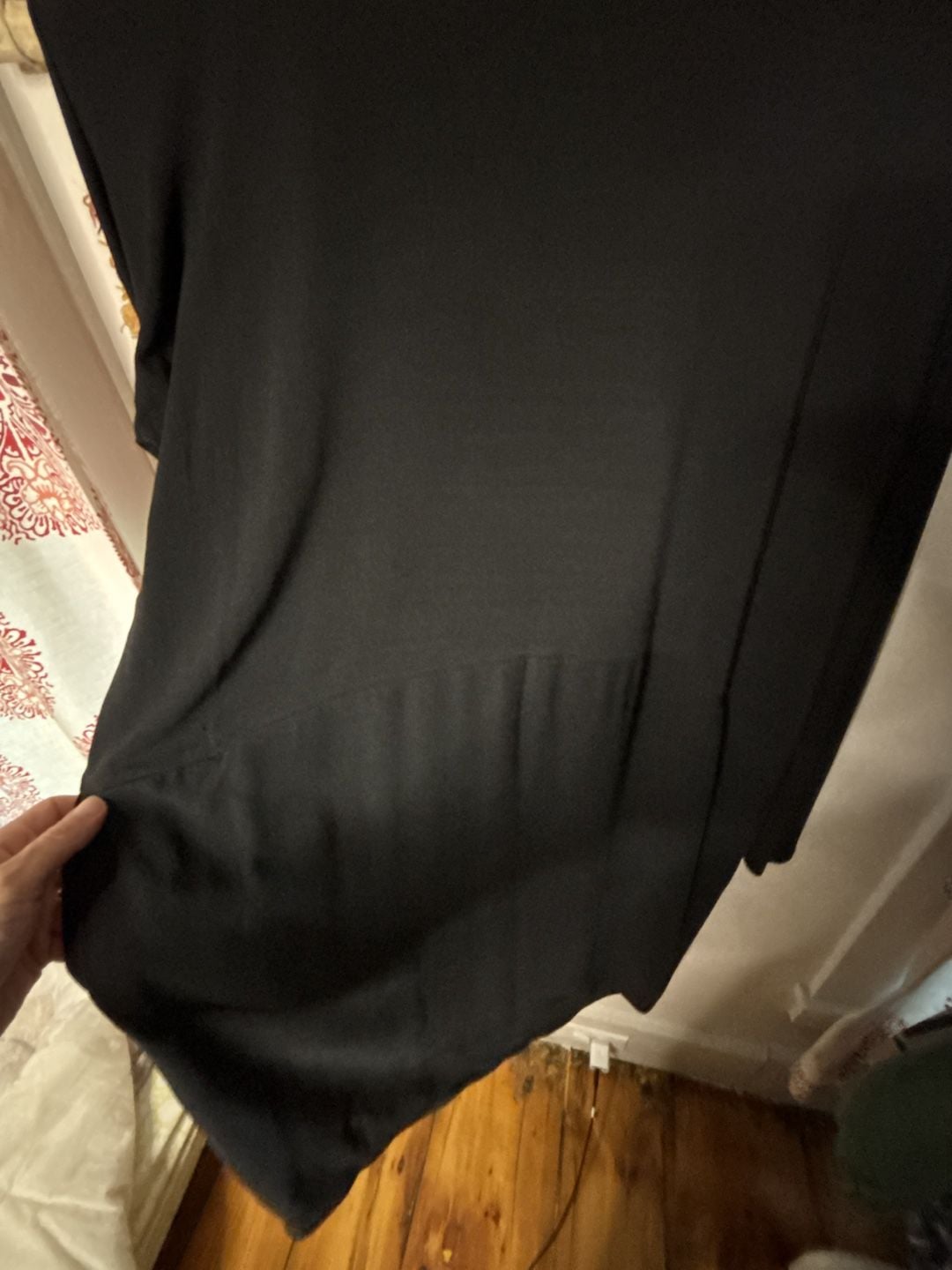Eileen Fisher Long Sleeve Dress Size XXS Black Silk 4
