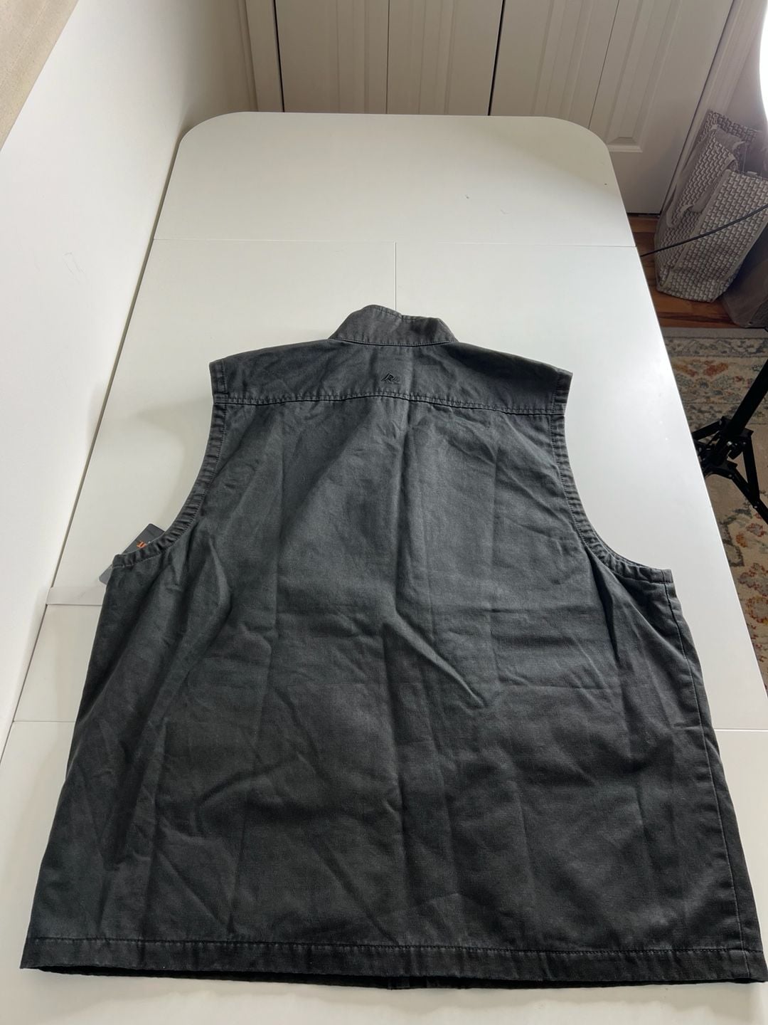 Ridgecut Heritage Vest Size XL Gray Canvas Utility Workwear 7