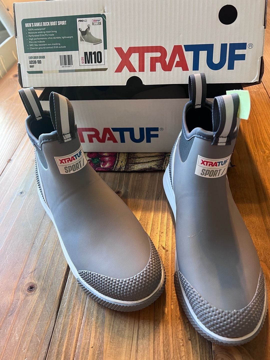 Xtratuf Ankle Deck Boot Sport Size 10 Gray 2