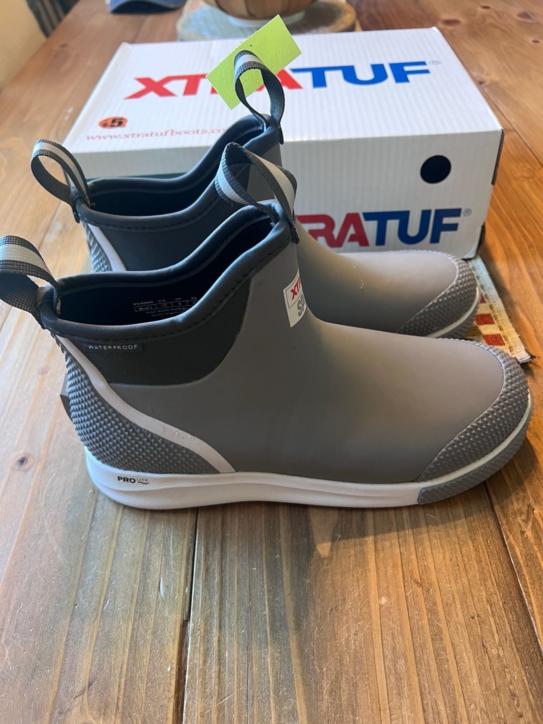 Xtratuf Ankle Deck Boot Sport Size 10 Gray 5
