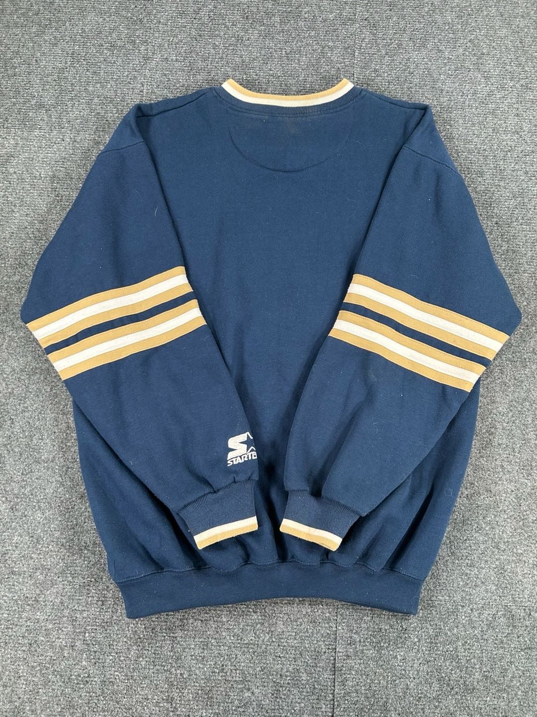 Starter Notre Dame Fighting Irish Crewneck Sweatshirt Blue 12