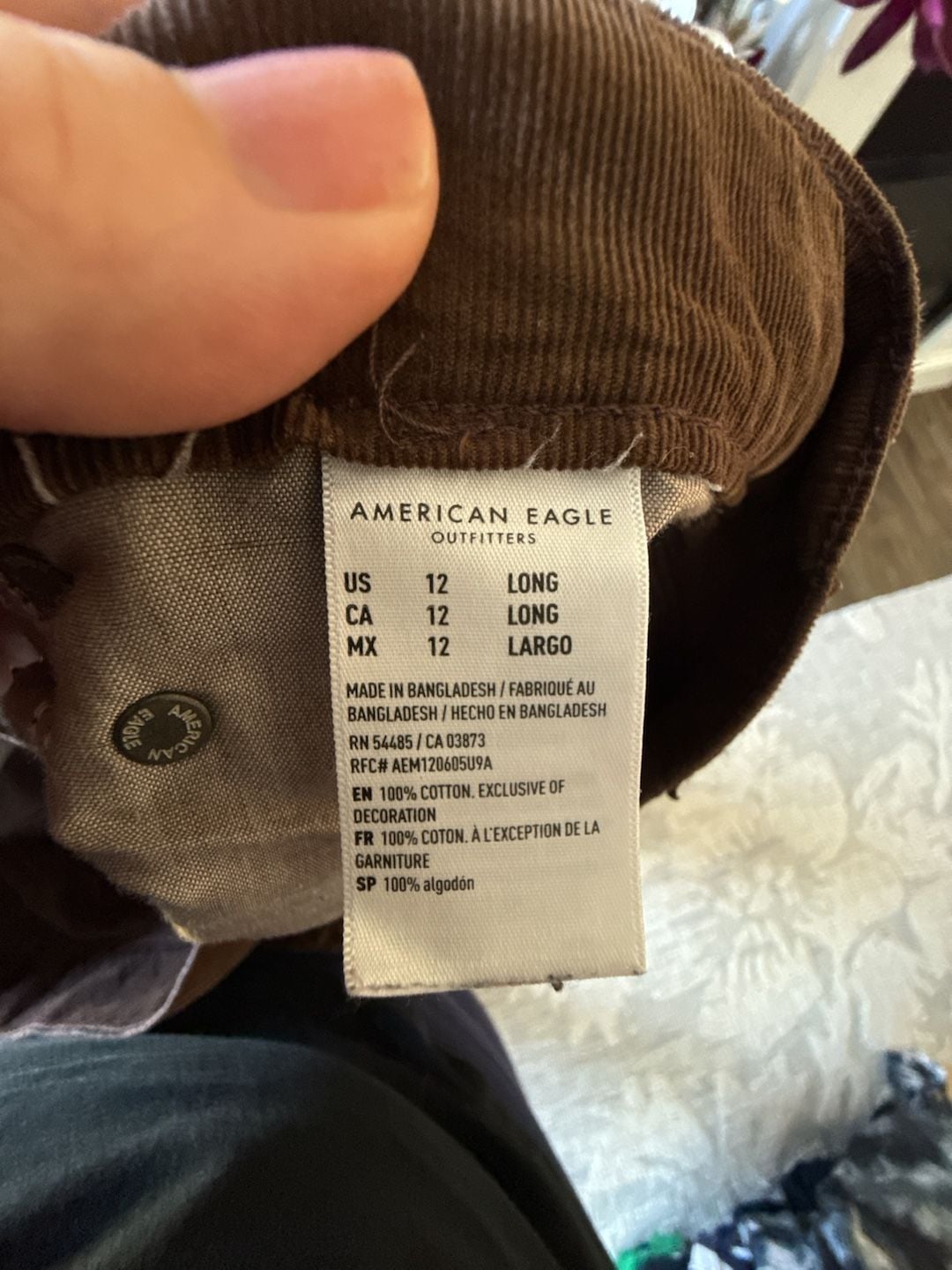 American Eagle Corduroy Pants Brown 11