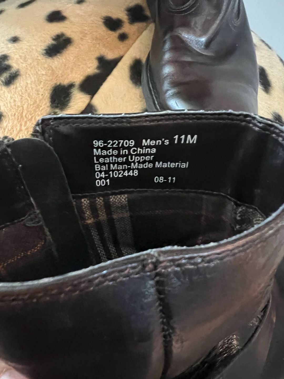 Chaps Brown Leather Harness Boots Size 11 M Motorcycle Moto 7