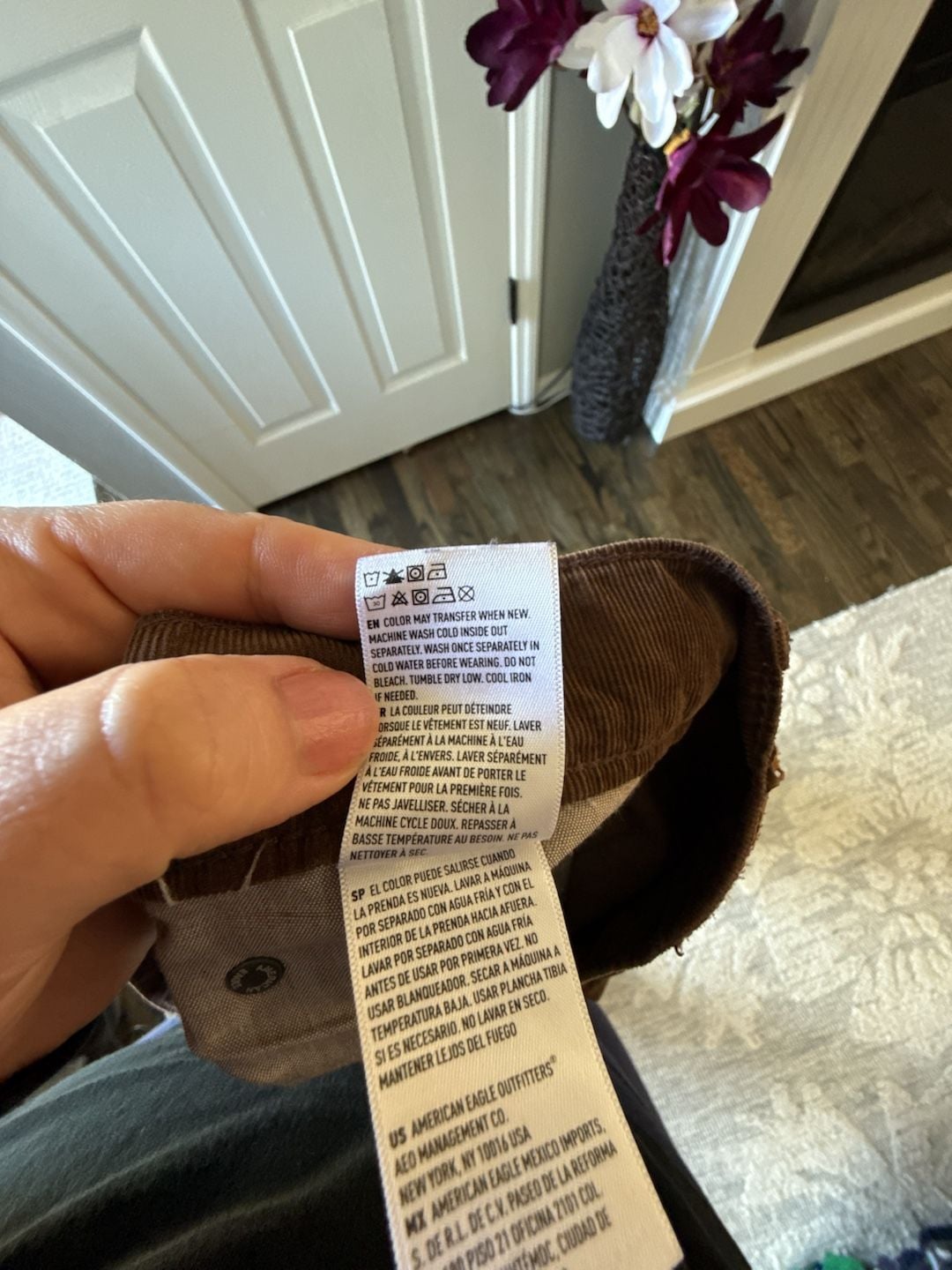 American Eagle Corduroy Pants Brown 12