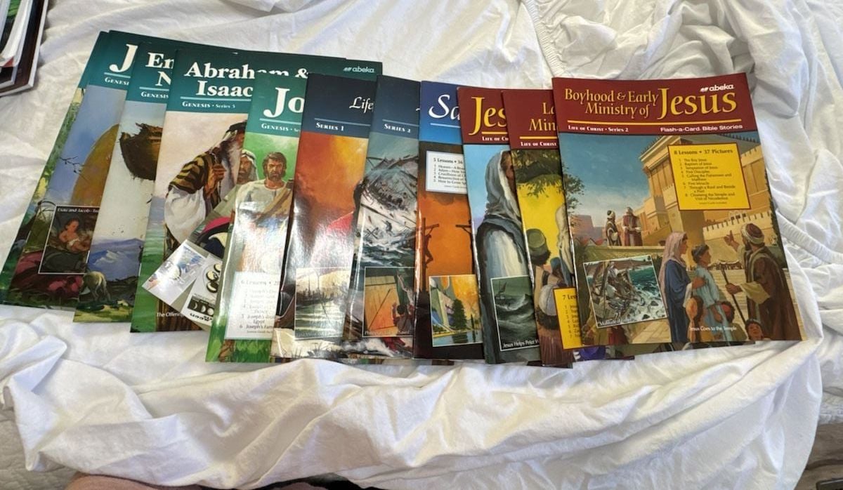 11 Abeka Flash-A-Card Bible Stories Curriculum Set Lot 1
