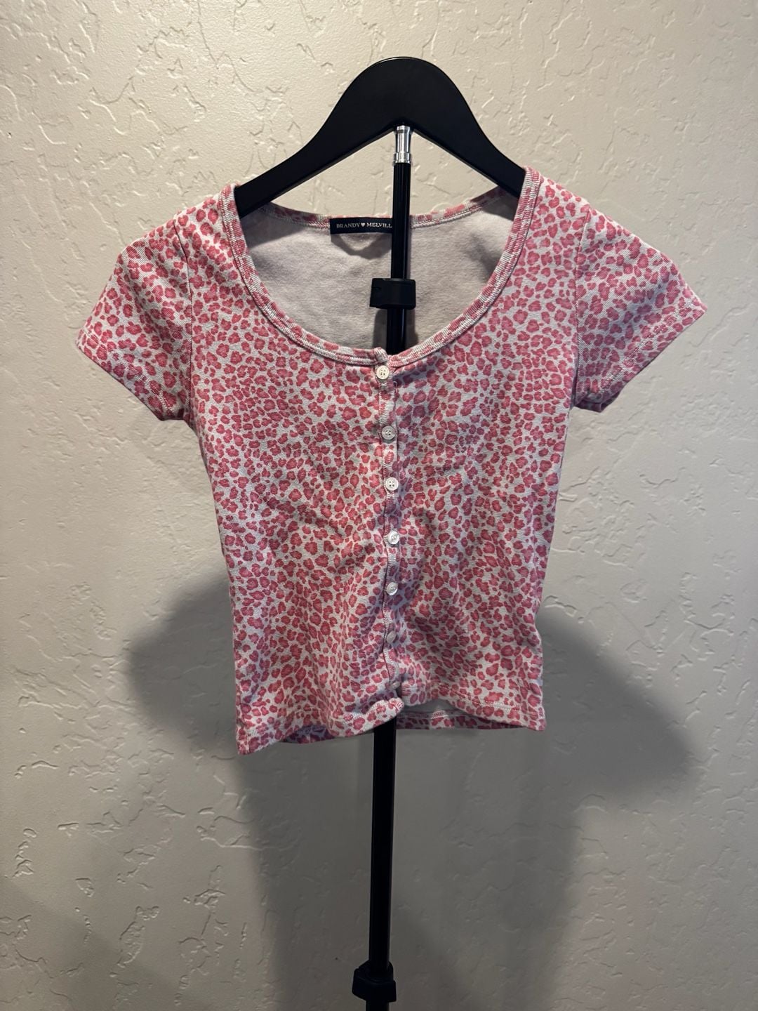 Brandy Melville Pink Cheetah Zelly Top 2