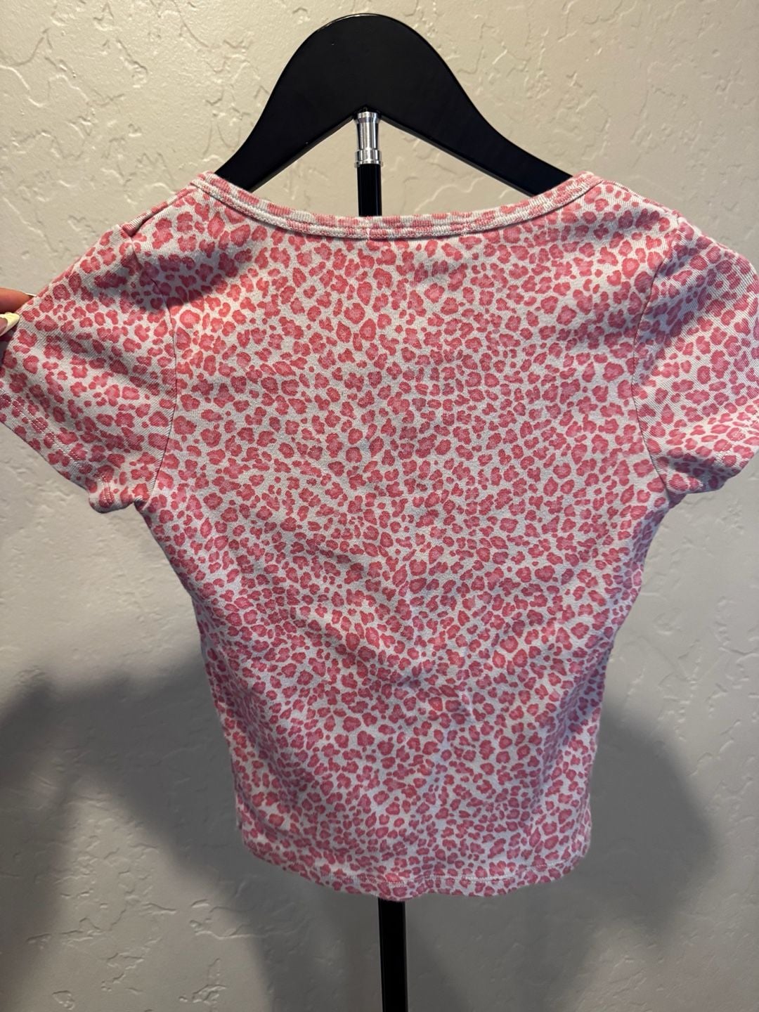 Brandy Melville Pink Cheetah Zelly Top 5