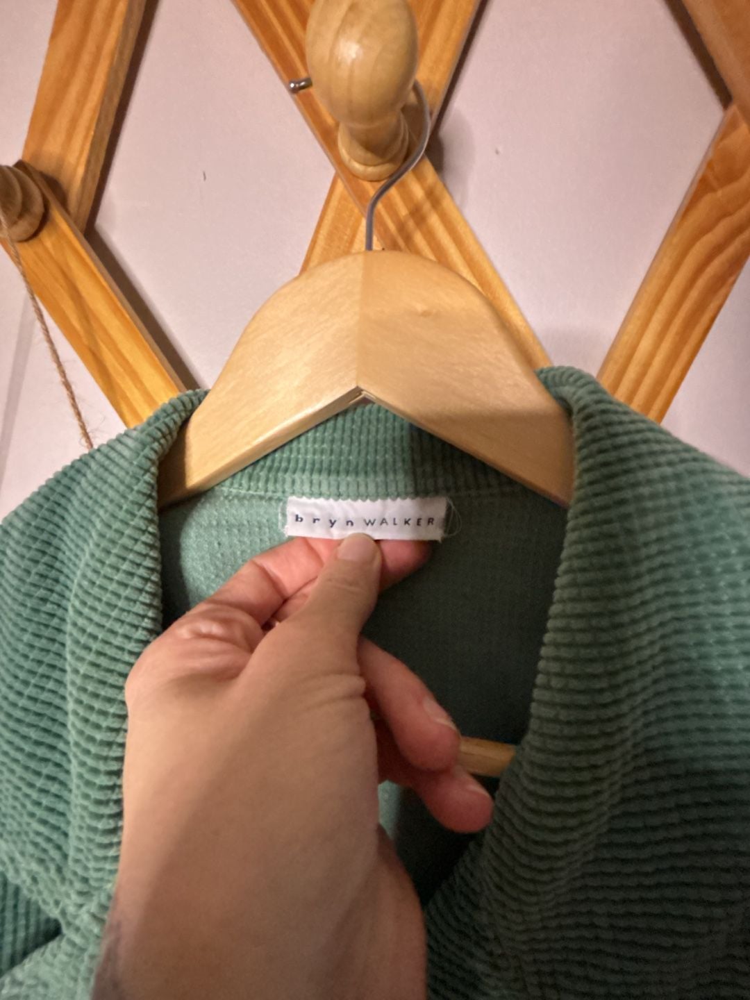 Bryn Walker Corduroy Double Breasted Jacket Green Cotton 3