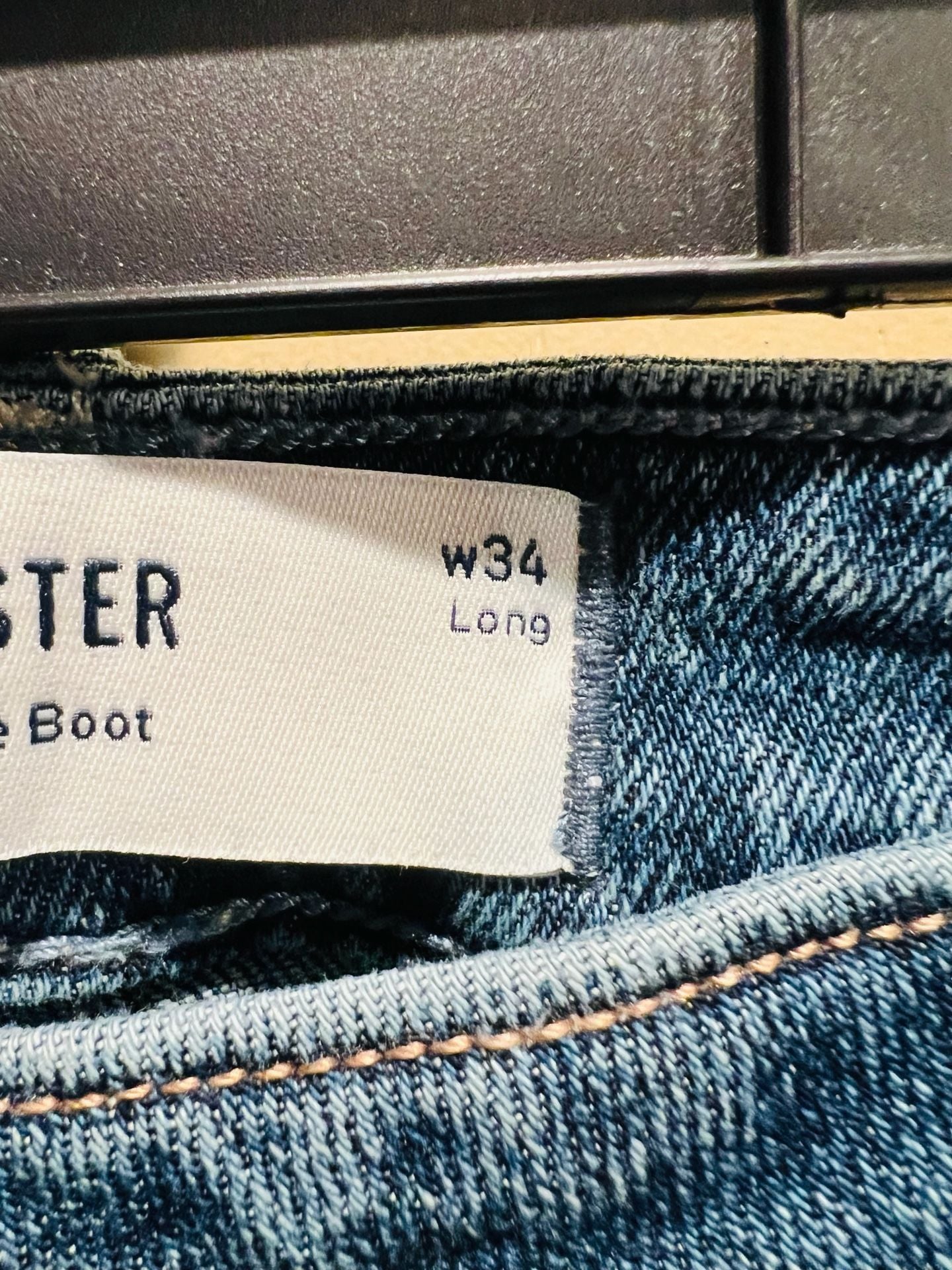 Hollister Low Rise Boot Jeans Size 18 Blue Denim 6