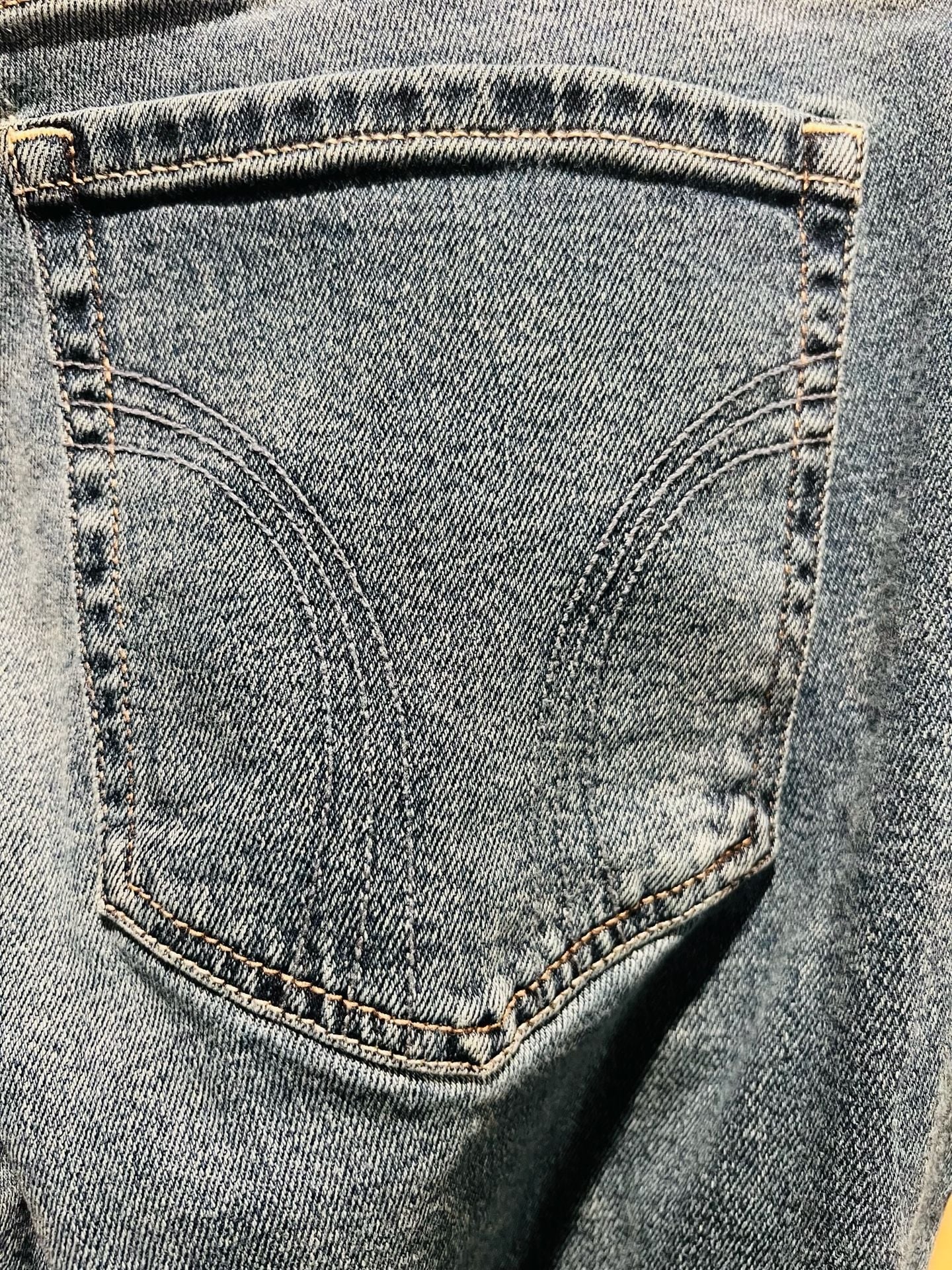 Hollister Low Rise Boot Jeans Size 18 Blue Denim 10