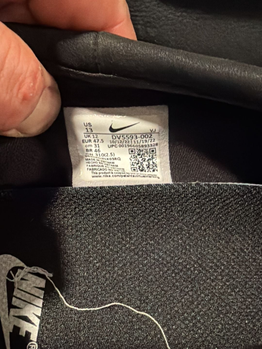 Nike x Undercover Moc Flow SP Size 13 Black DV5593-002 5