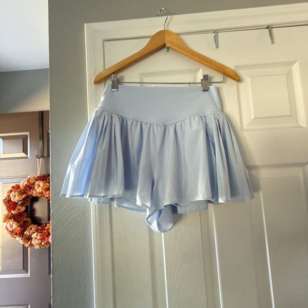 Offline by Aerie Skort Size XL Light Blue Ruffled Active Tennis Skirt