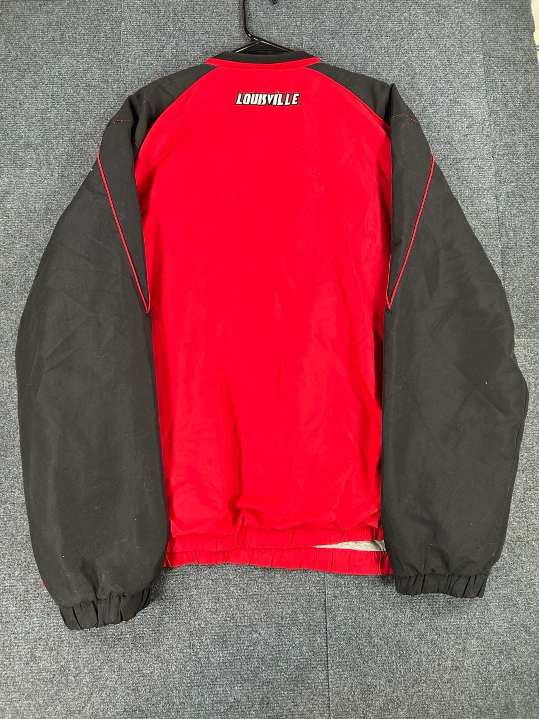 58 Sports Louisville Cardinals Pullover Windbreaker Size XXL Red Black 11