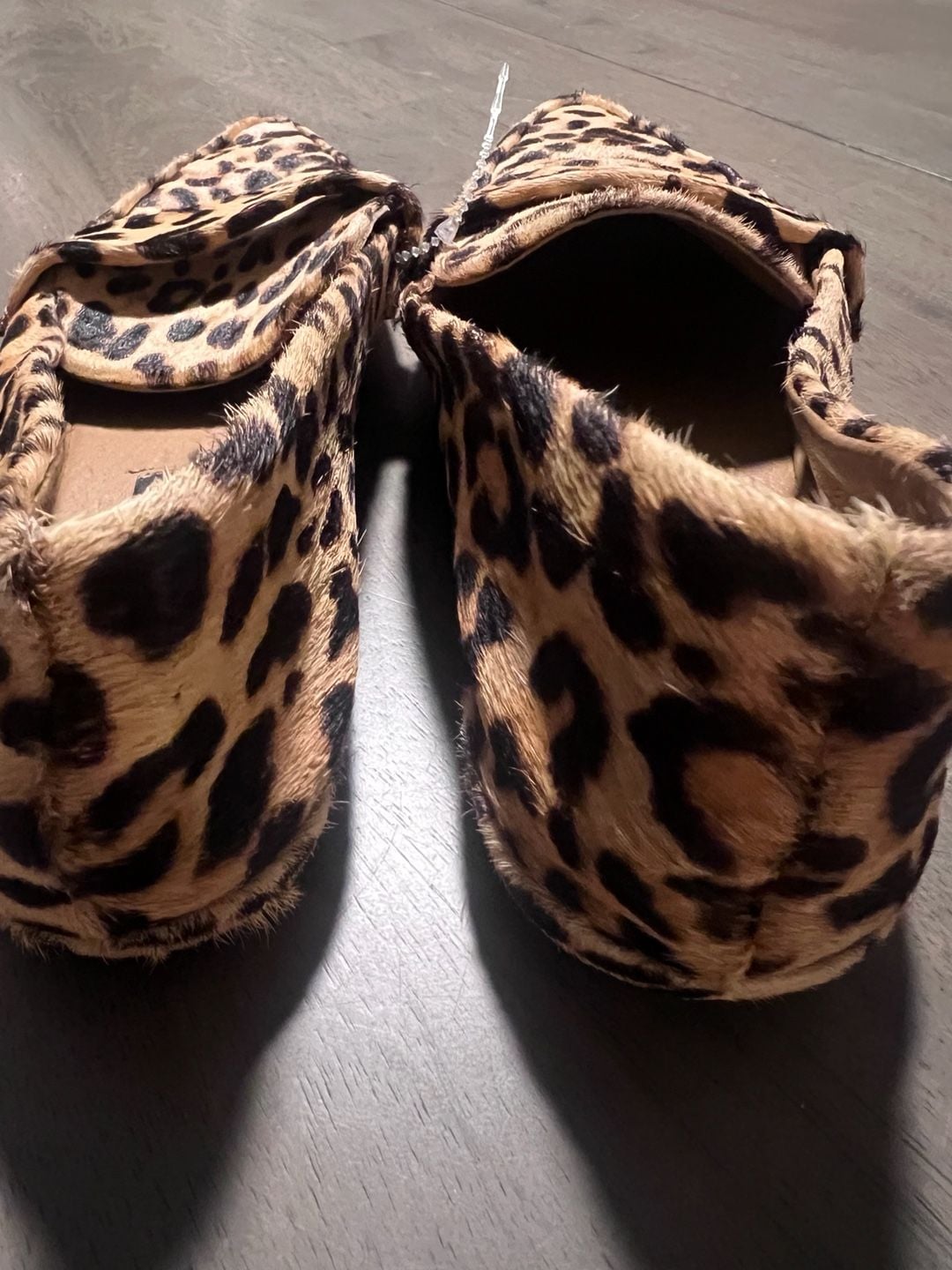 Steven By Steve Madden Loafers Size 7.0 Leopard Print Calf Hair Flats 4