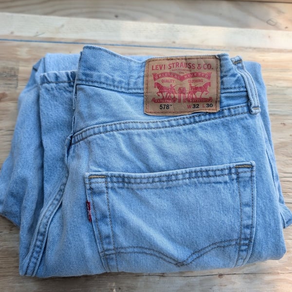 Levi Strauss & Co. 578 Jeans Size 32x30 Blue Denim