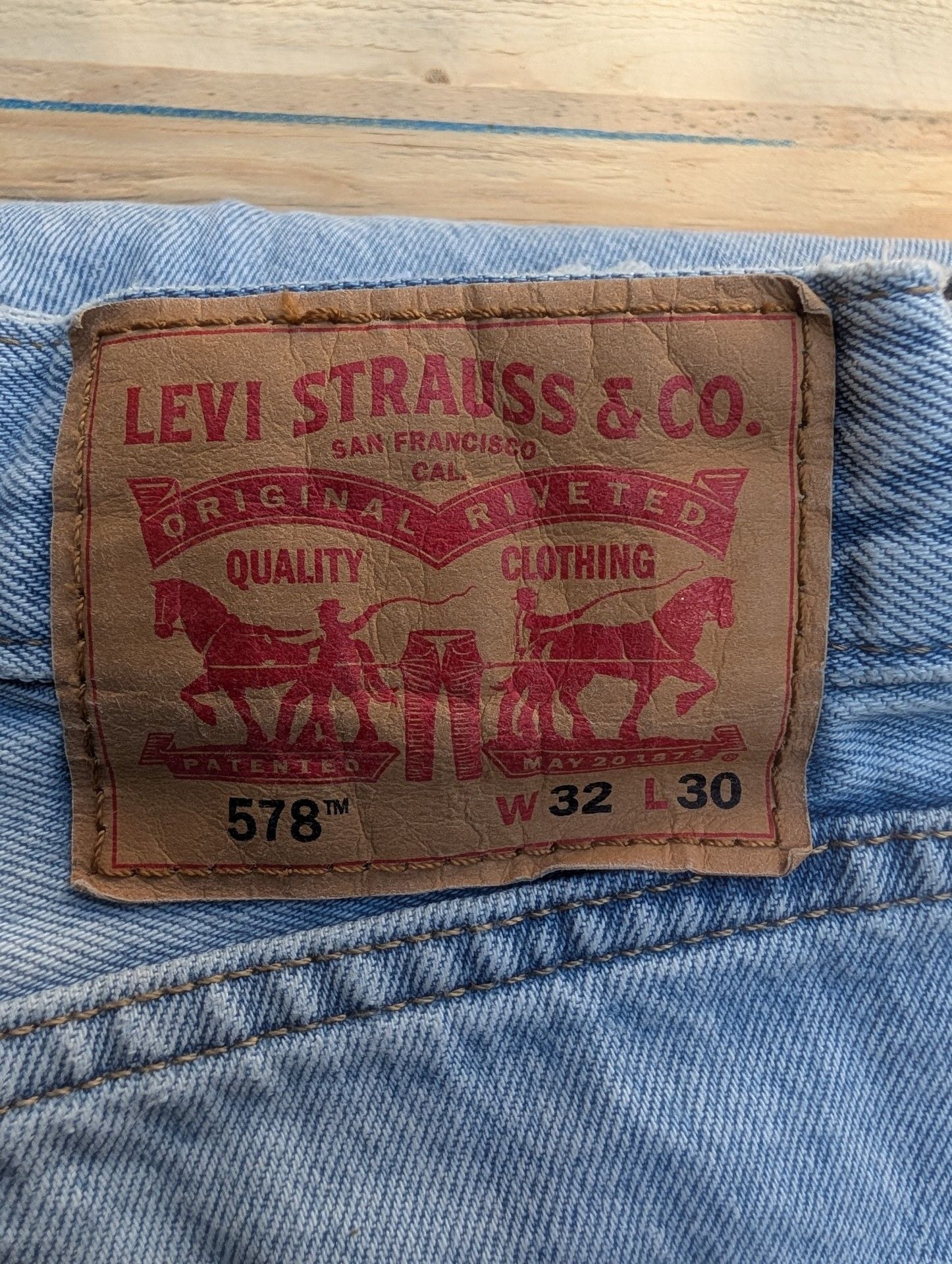 Levi Strauss & Co. 578 Jeans Size 32x30 Blue Denim 2