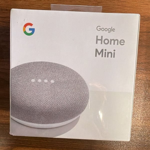 Google Home Mini Chalk Smart Speaker GA00210-US New
