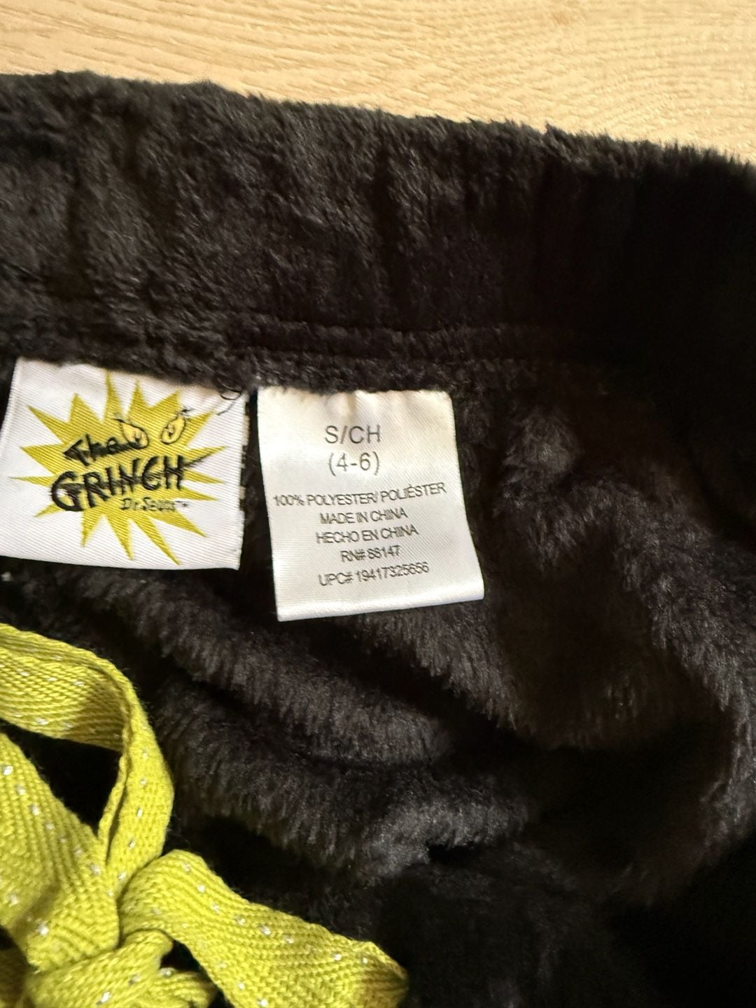 Dr. Seuss The Grinch Fleece Shorts S/CH (4-6) Black 4