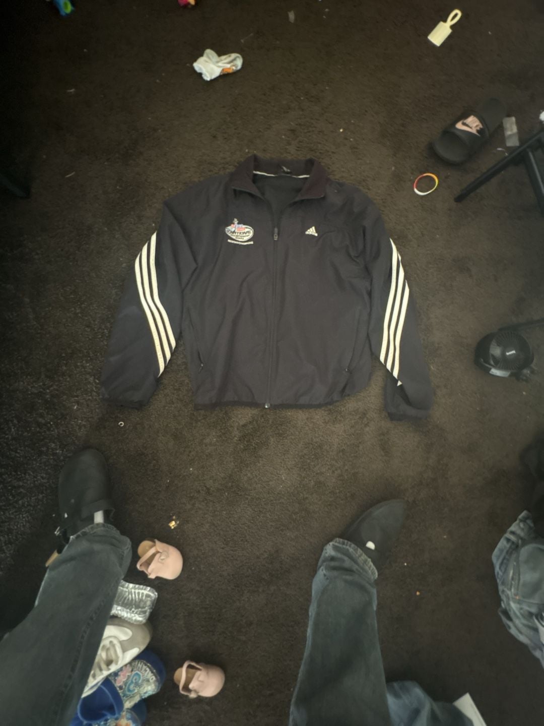 Adidas Track Jacket Black Full Zip 2
