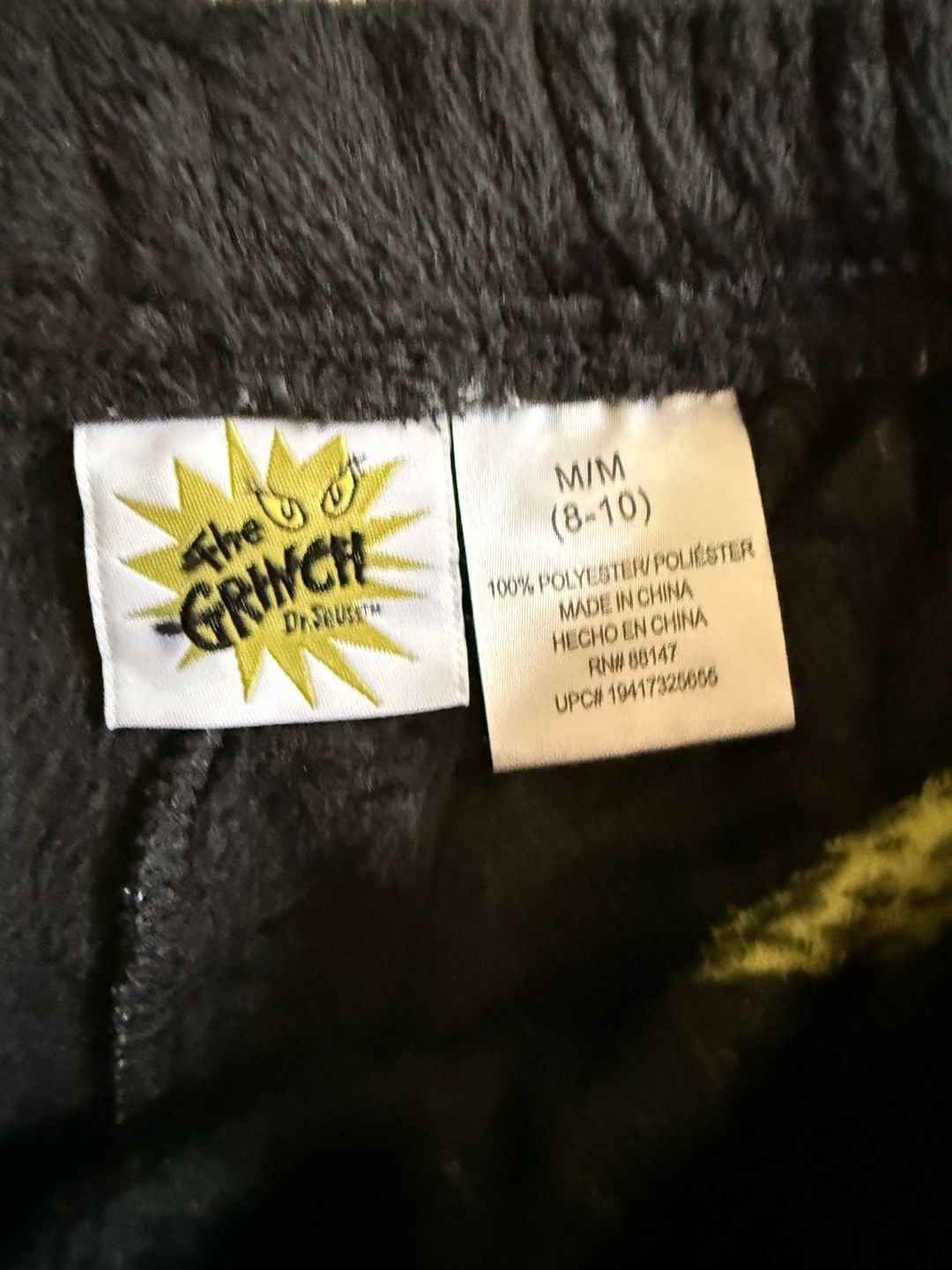 Dr. Seuss The Grinch Fleece Shorts S/CH (4-6) Black 2