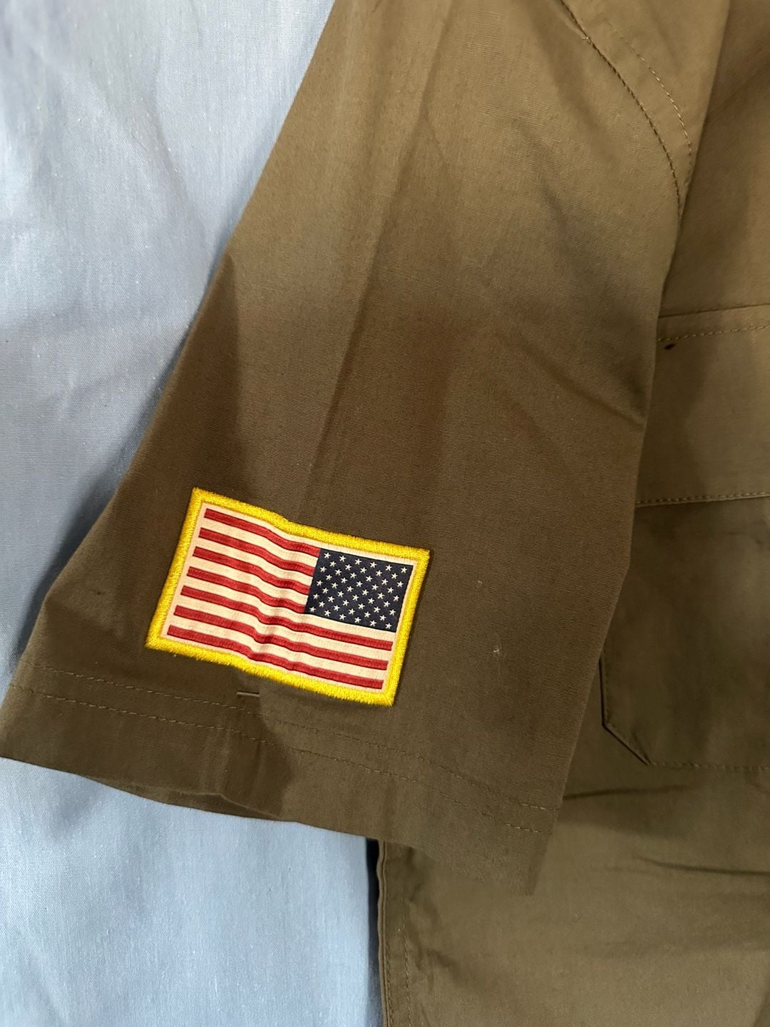 NWT - Grunt Style Button Down Shirt, Size Small, Olive Green Military 5