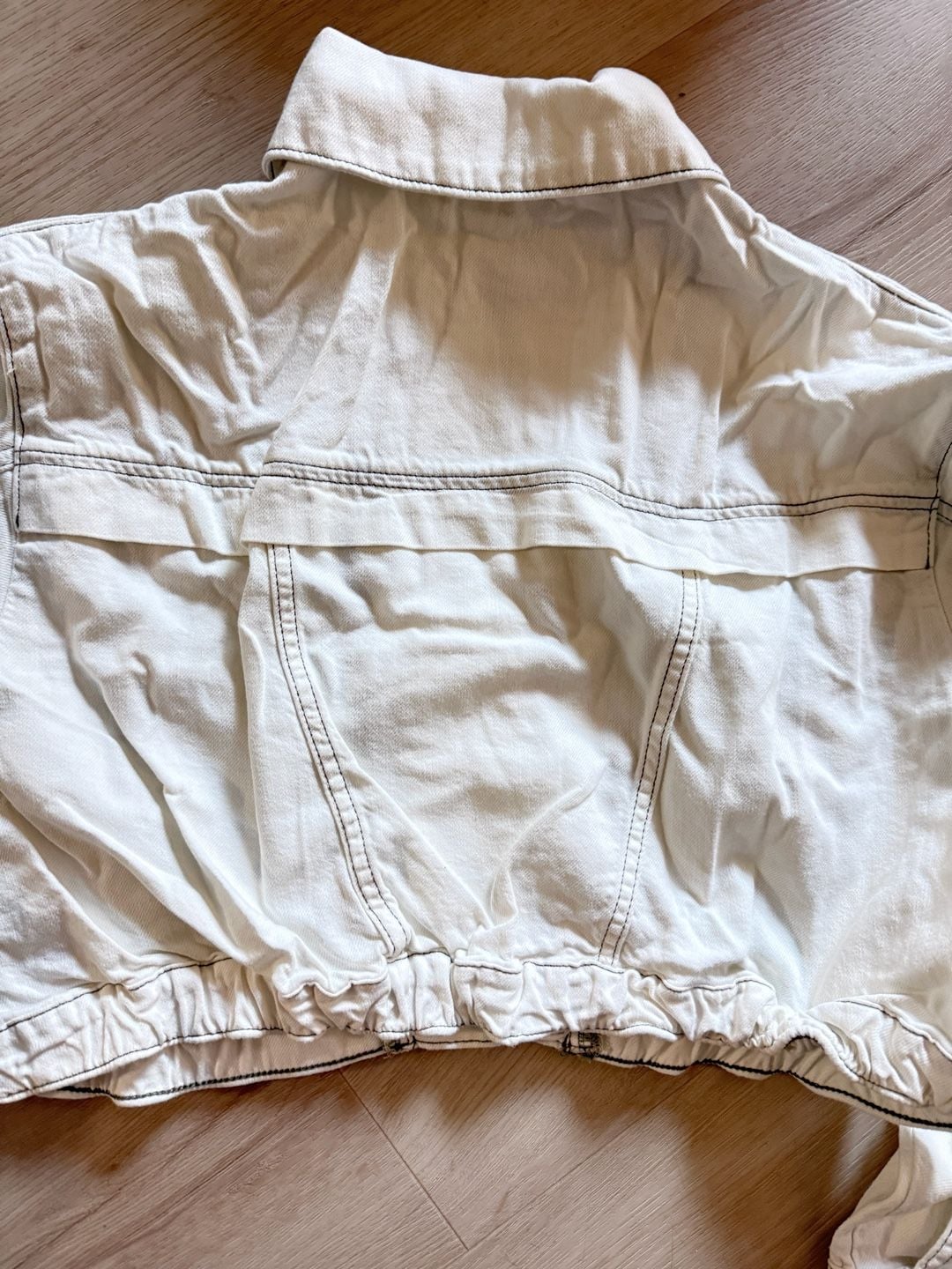 We The Free Urban Jacket Size S White Denim 8