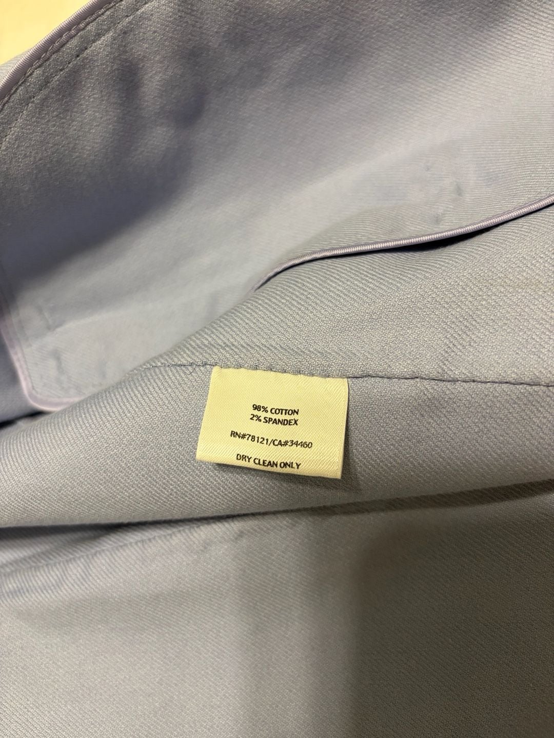 Eileen Fisher Trench Jacket Size M Light Blue Double Breasted 10
