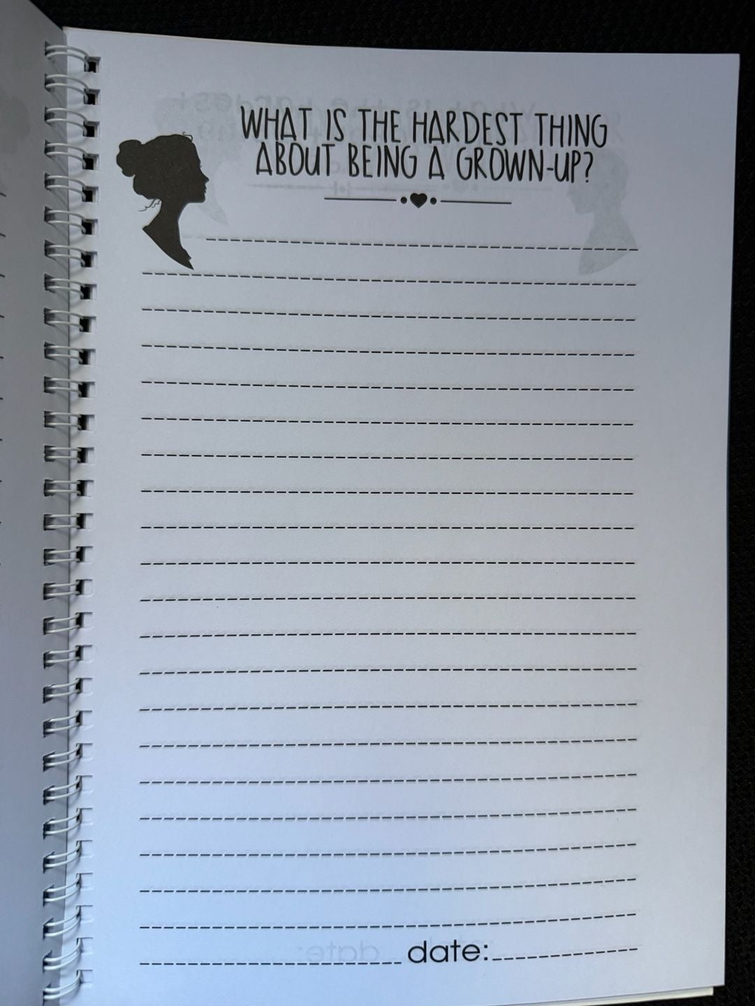 Husband Wife Back & Forth Journal Paperback, Notebook with 50+ Unique Prompts 3