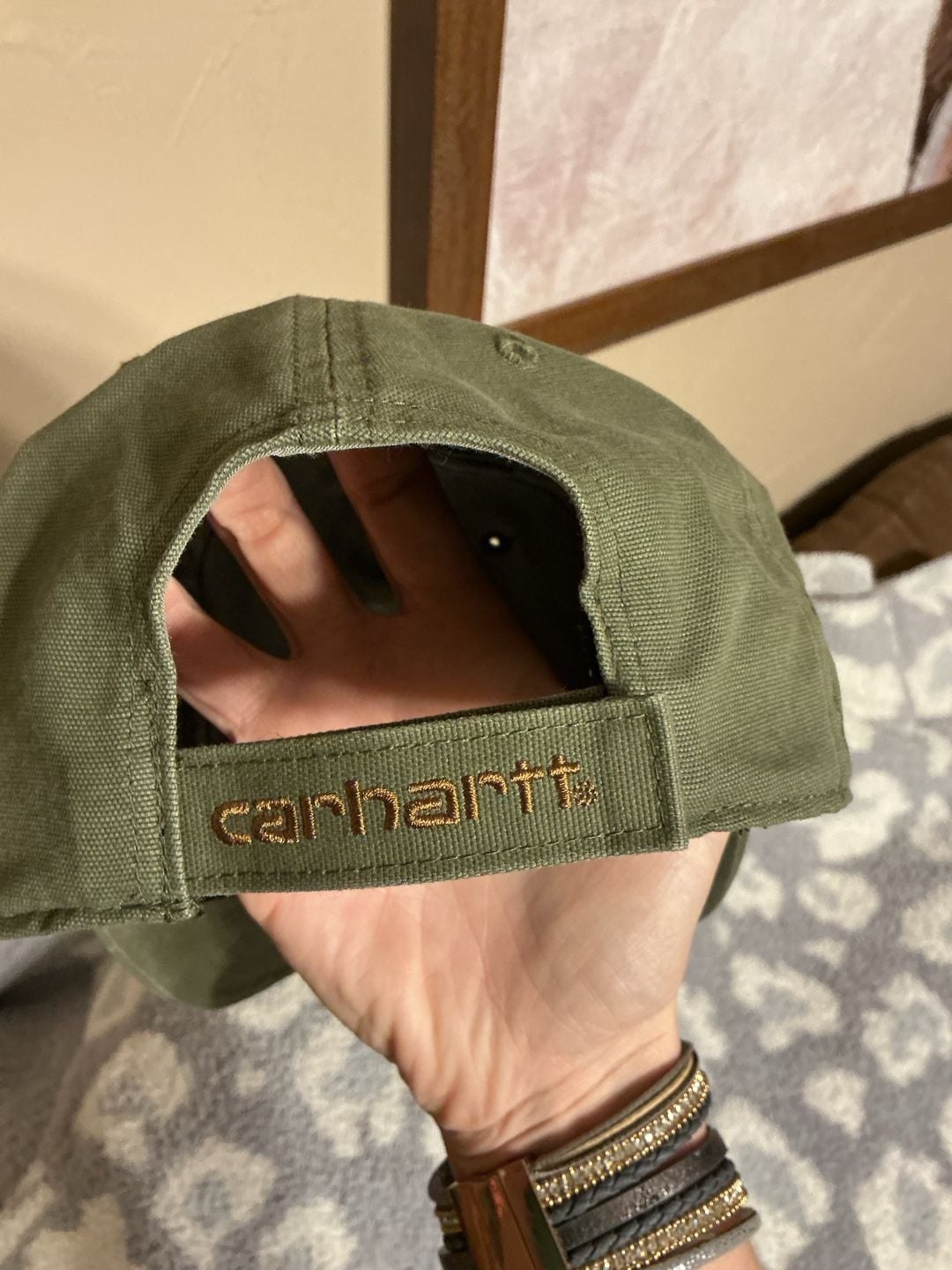 Carhartt Odessa Cap Green Cotton Canvas Adjustable Hat 4
