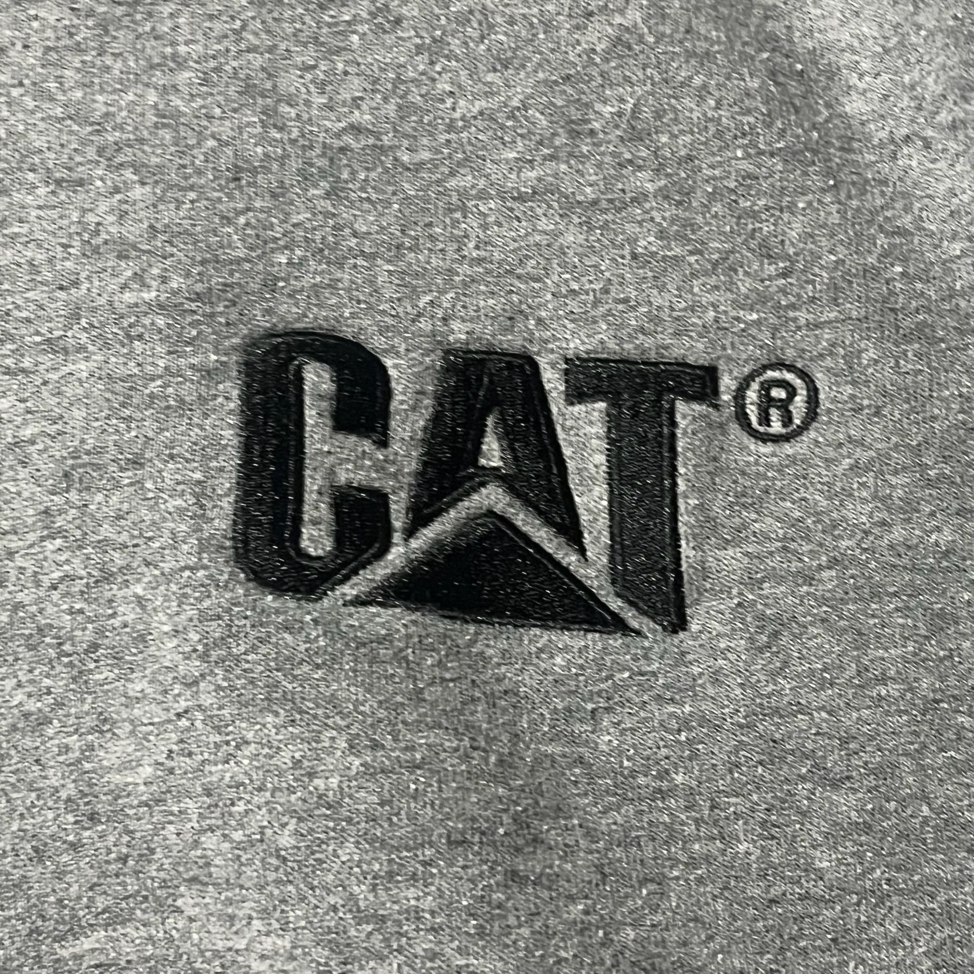 Caterpillar Trademark Banner Hoodie Size XXL Gray Pullover Sweatshirt 10