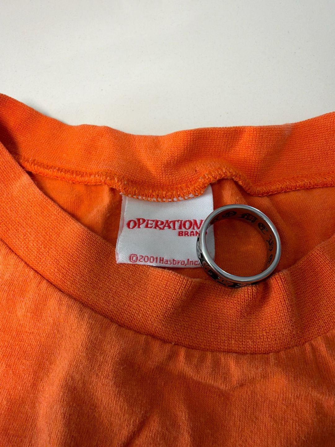 Hasbro Operation Board Game T-Shirt Size L/XL Orange Graphic Tee 4