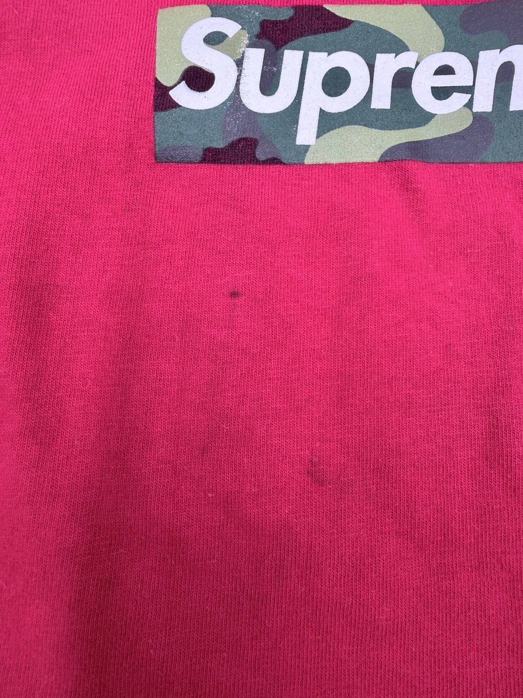 Supreme Box Logo T-Shirt Size L Red Camo 4