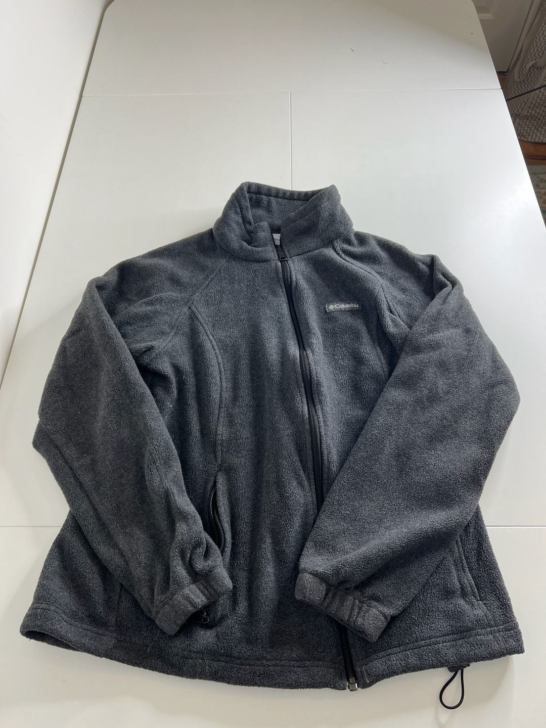 Columbia Benton Springs Full Zip Fleece Jacket Size L Gray 2