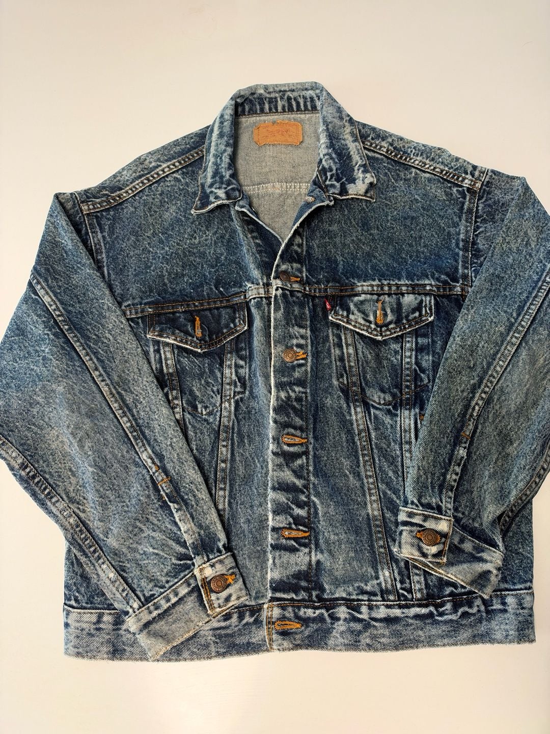 Levi's 70507 Trucker Denim Jacket Size XL Acid Wash Vintage 3