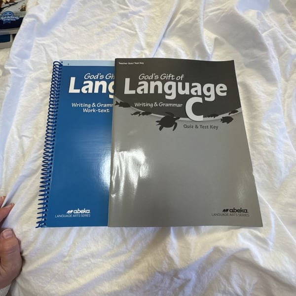 Abeka Gods Gift Of Language C Writing And Grammar Set