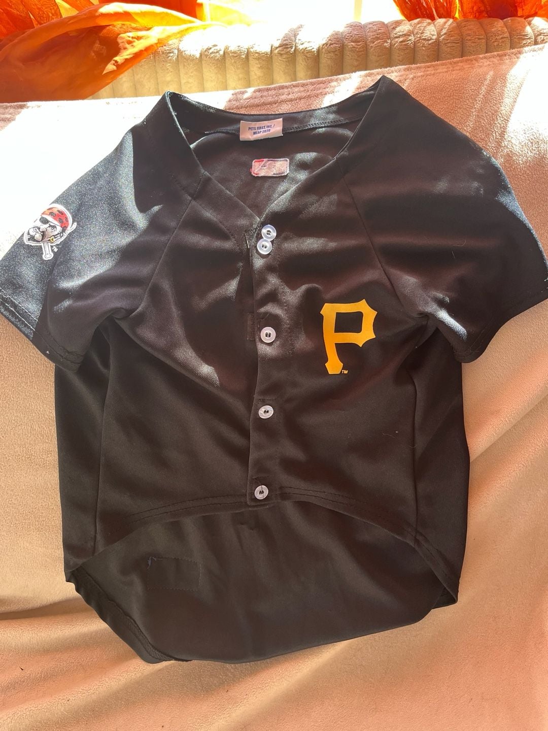 Pets First MLB Pittsburgh Pirates Pet Jersey Black 01 1