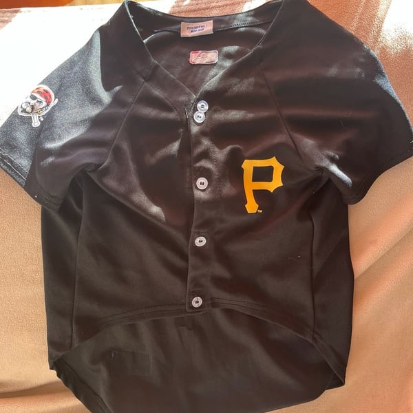 Pets First MLB Pittsburgh Pirates Pet Jersey Black 01