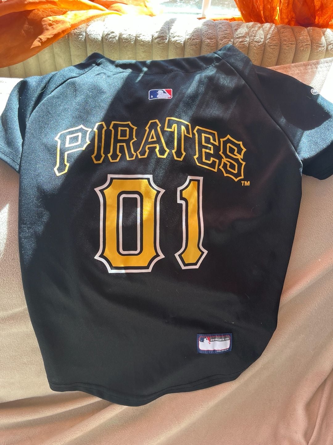 Pets First MLB Pittsburgh Pirates Pet Jersey Black 01 5