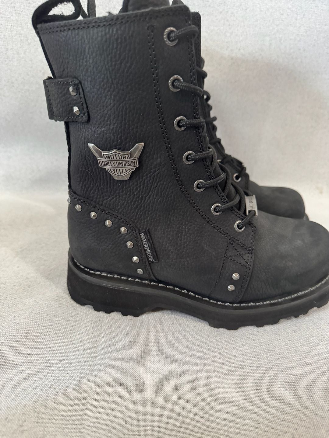 Harley-Davidson® Women's Ardmore Waterproof BLK or BWN Motorcycle Boots 2