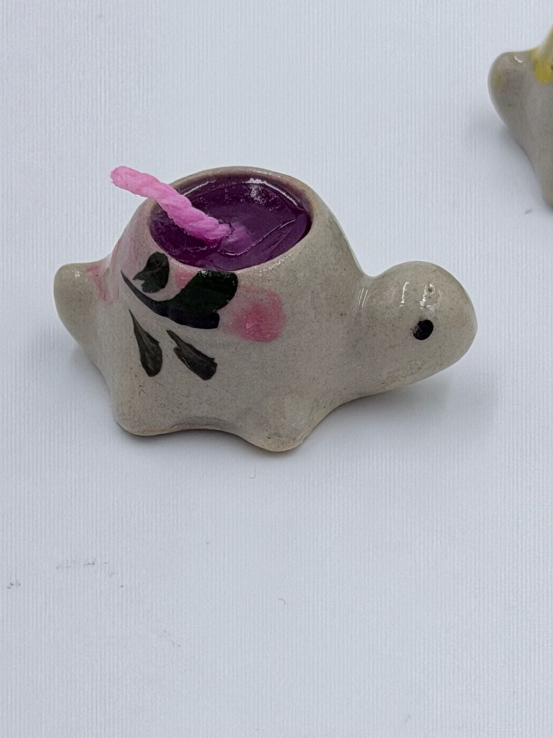 Handmade Ceramic Turtle Candle Holder Set Of Three Mini 2
