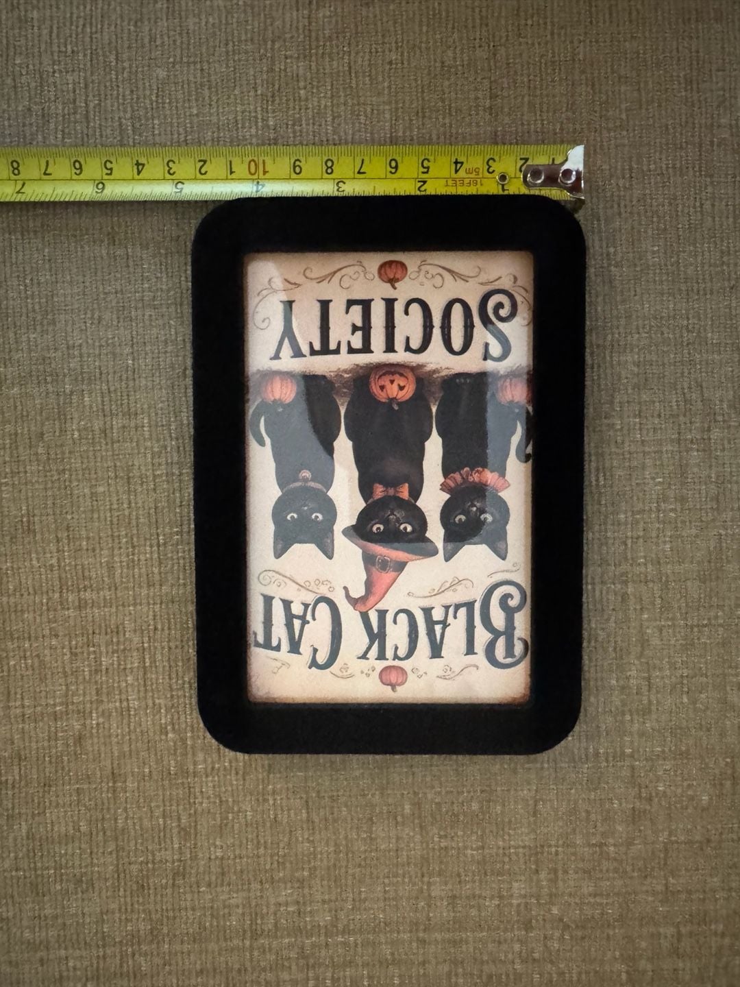 Black Cat Society Halloween Framed Art 4
