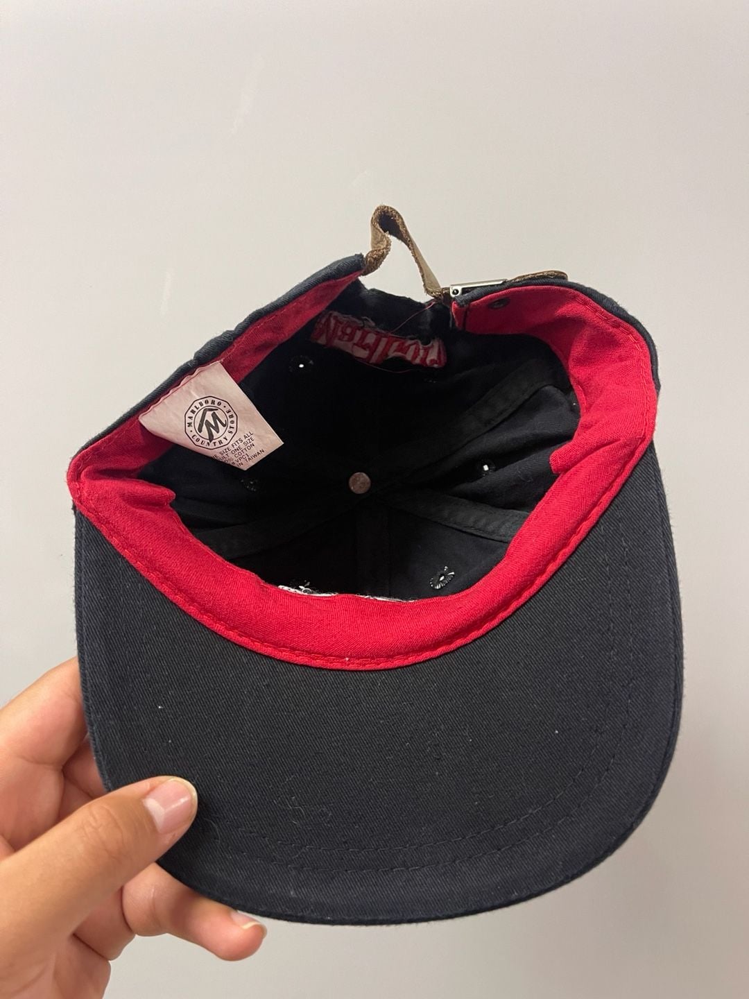 90’s Marlboro Country Store Vintage Black Strapback Hat 7