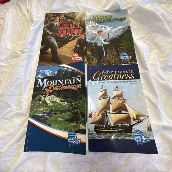 Abeka Reading Program Grade 6 Reader Lot Of 4 Books