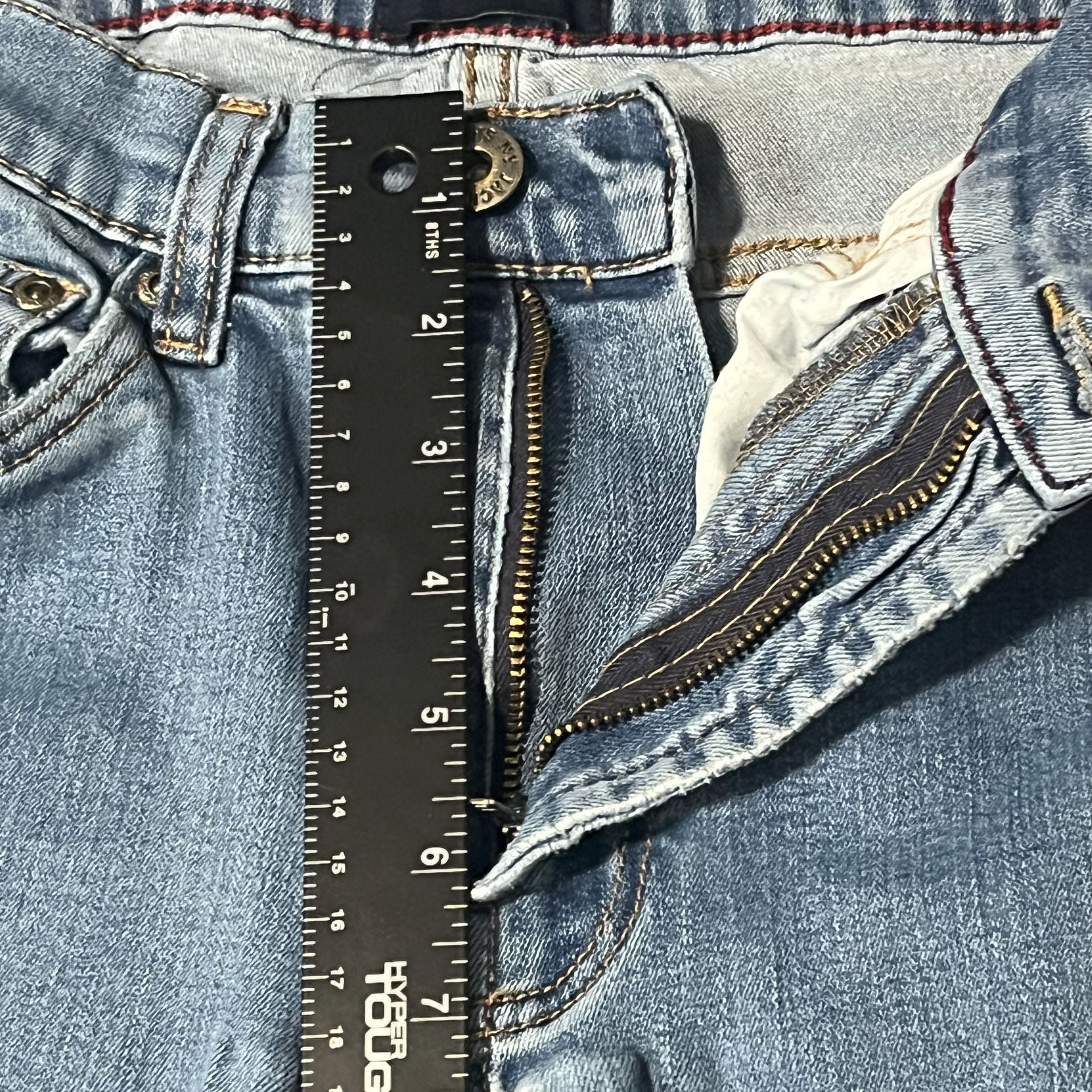 CHX New York Jeans Size 32/30 Blue Cotton Denim Straight Leg Pants 7
