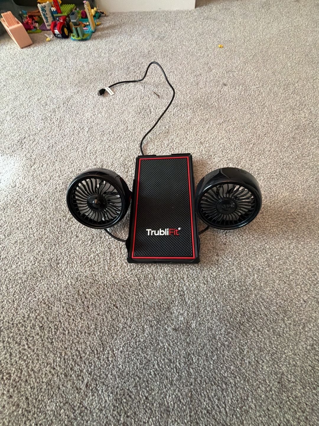 TrubliFit Dual Cooling Fans with Phone Tray for Peloton Bike 1